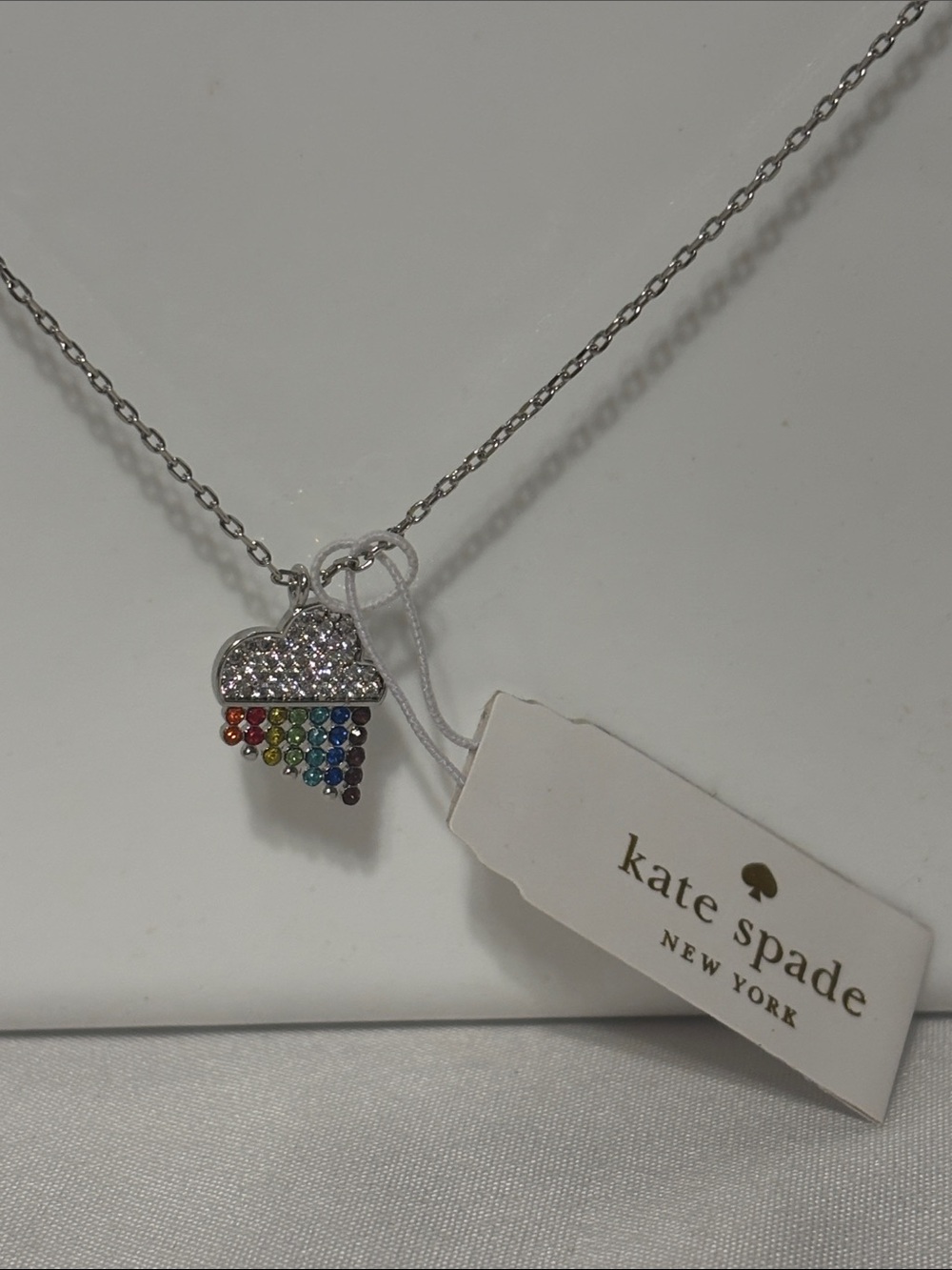 NWT Kate Spade Into The Sky Mini Pendant Necklace - Limited Edition Pride 2020